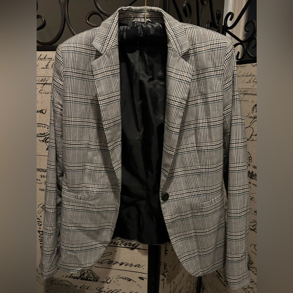 ZARA || Womens Plaid Blazer|| Euro 38 (6)